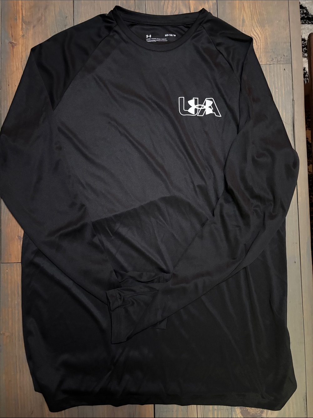 Under Armour Black Long-Sleeve UA Logo Performance Tee